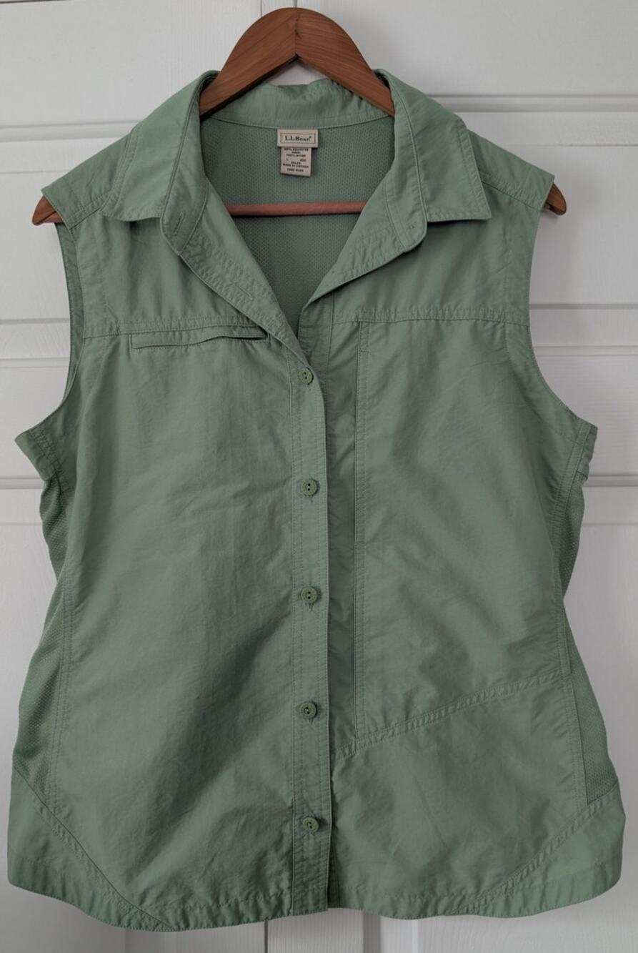 L.L. Bean Vintage Green Vented Vest